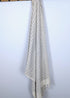 Bloom Collection – Oversized Turkish Cotton Bath Towel with Raised Texture and Hand-Tied Tassels