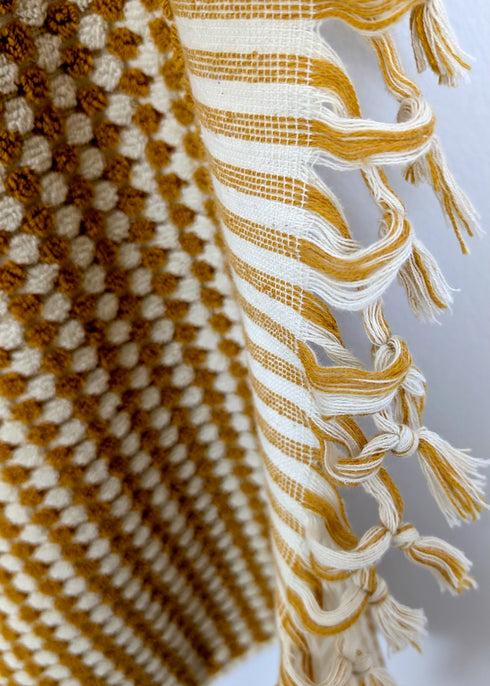 Bloom Collection – Oversized Turkish Cotton Bath Towel with Raised Texture and Hand-Tied Tassels