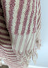 Linea Collection – Oversized Turkish Cotton Bath Towel with Tonal Stripes and Tassels