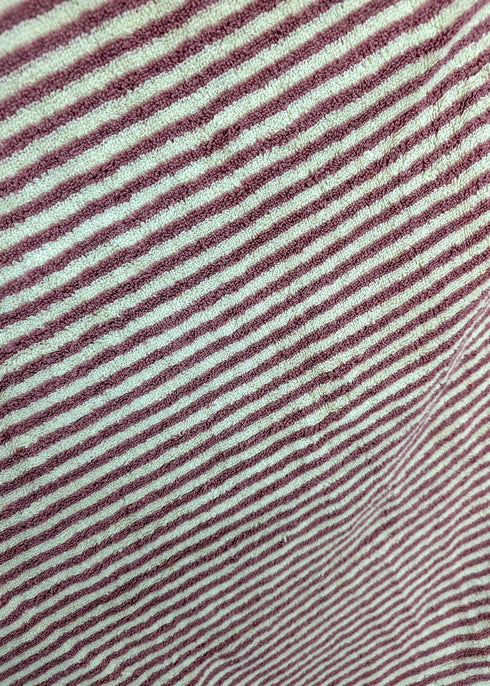 Linea Collection – Oversized Turkish Cotton Bath Towel with Tonal Stripes and Tassels