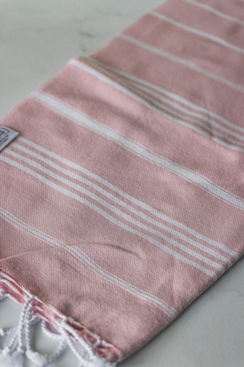 Turkish Tea/Hand Towel for Kitchen and Bath Pink The Bali Market