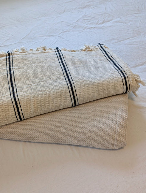 Atlas & Honeycomb Bedspread Bundle – Organic Turkish Cotton, Queen/King, Bundle Discount - The Bali Market