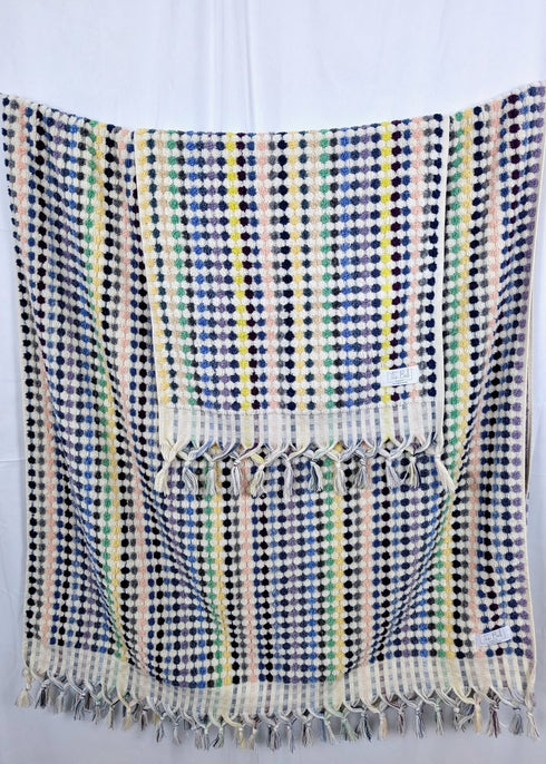 Bloom Collection - Oversized Hand Towel – Plush Turkish Cotton Hand Towel with Raised Pattern (17.5" x 35") - The Bali Market