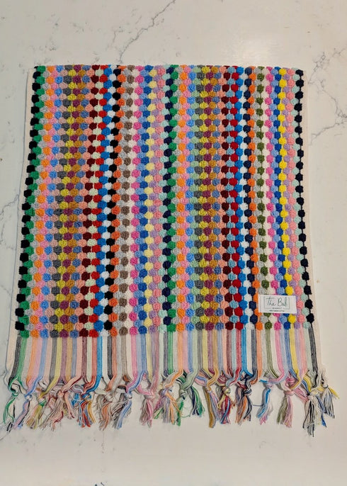 Bloom Collection - Oversized Hand Towel – Plush Turkish Cotton Hand Towel with Raised Pattern (17.5" x 35") - The Bali Market