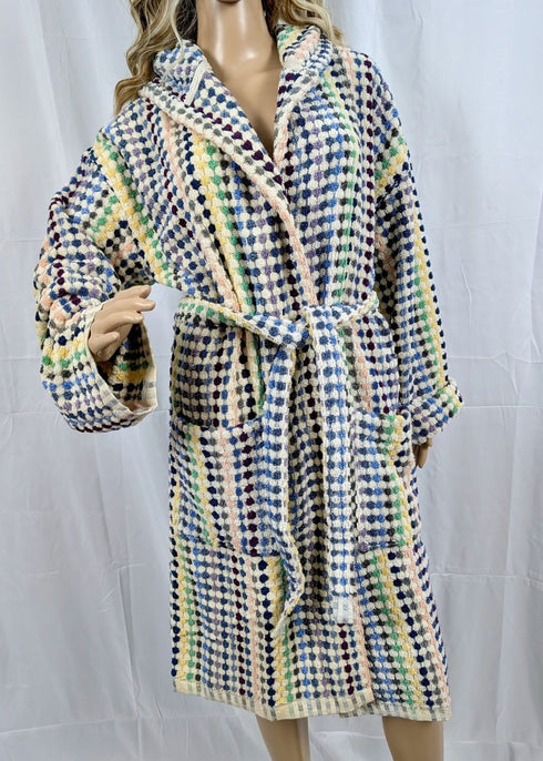 Bubble Robe Collection – Absorbent, Luxuriously Soft Turkish Cotton Bathrobes with Hood & Pockets - The Bali Market