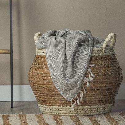 Chevron Turkish Throw with Tassels - Turkish Blanket - The Bali Market