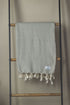 Diamond Design Bath Towel with Unbleached Tassels - The Bali Market