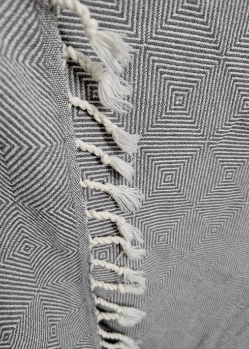Explorer Towel | Oversized Turkish Cotton Towel with Geometric Design - The Bali Market