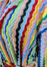 Limited Edition Rainbow Ripple – Colorful Turkish Cotton Robe with Zigzag Design - The Bali Market