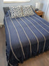 Midnight Stripe Bedspread - Elegant, Breathable & Timeless Turkish Cotton - The Bali Market