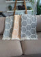 Nomad Hex Turkish Cotton Throw Blanket – 55" x 83", Modern Geometric Design - The Bali Market