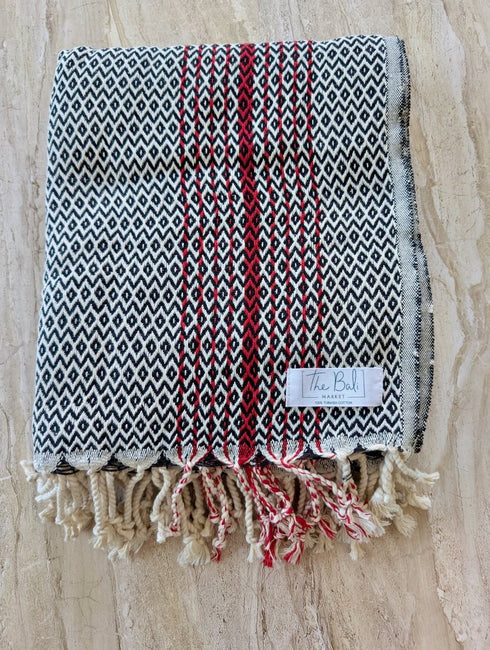 Redline Towel Collection - Understated Elegance & Superior Quality - Turkish Cotton Beach Towel - The Bali Market