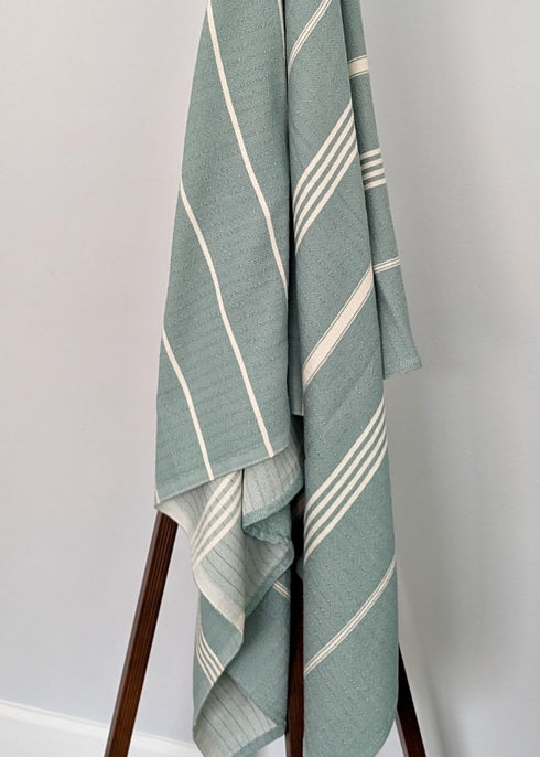 Surfside Towel Collection – Tassel - Free Turkish Cotton Towels, 39”x70”, Sand - Repelling - The Bali Market