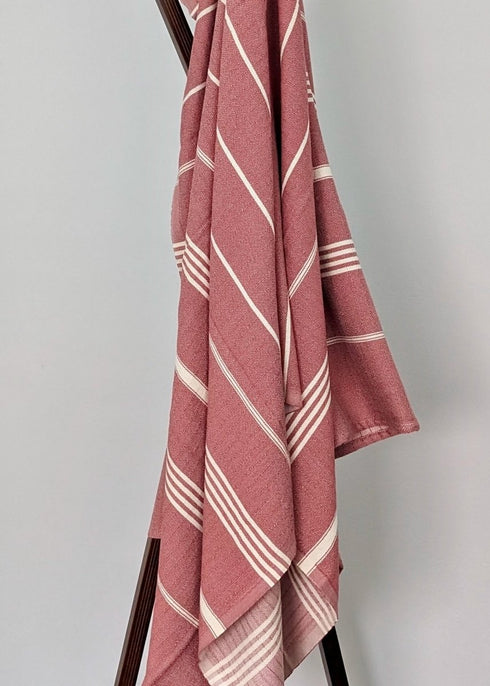 Surfside Towel Collection – Tassel - Free Turkish Cotton Towels, 39”x70”, Sand - Repelling - The Bali Market