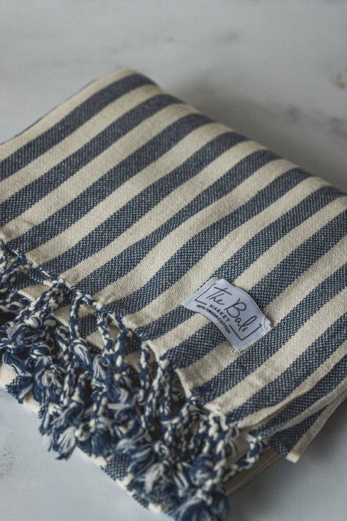 Vertical Stripe Turkish Towel / Throw - The Bali Market