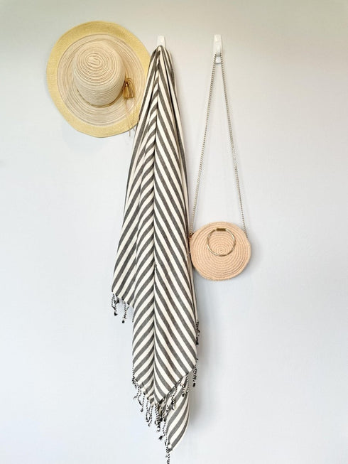 Vertical Stripe Turkish Towel / Throw - The Bali Market