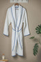 Waffle Weave Bath Robe - White - The Bali Market