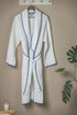 Waffle Weave Bath Robe - White - The Bali Market
