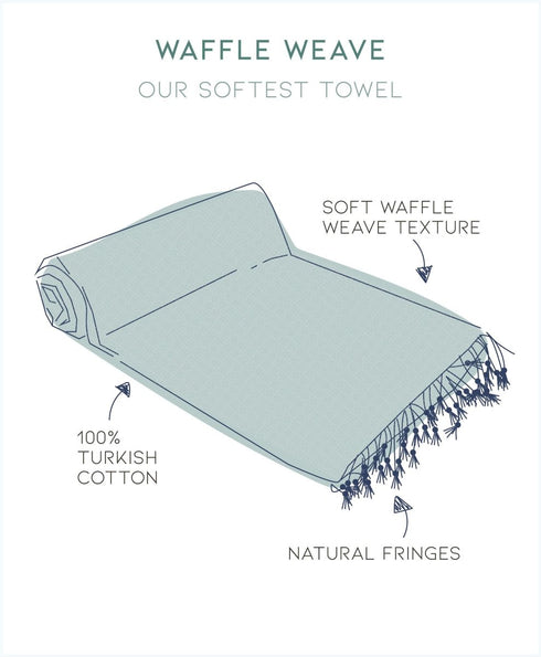 Waffle Weave - Turkish Bath Towel - The Bali Market