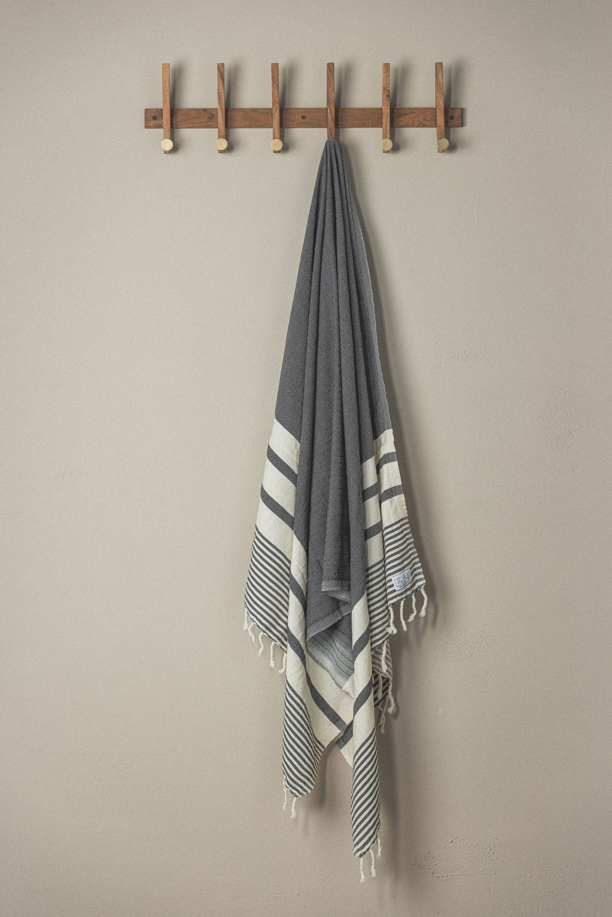 Stripe Turkish Cotton Towel - Gray — Nectar Republic