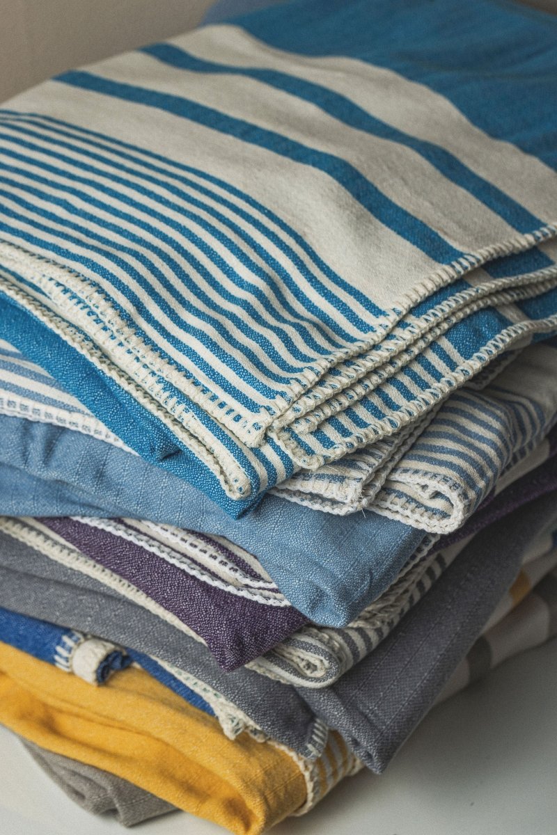 Essential Stripe Throw Blanket Collection – Turkish Cotton